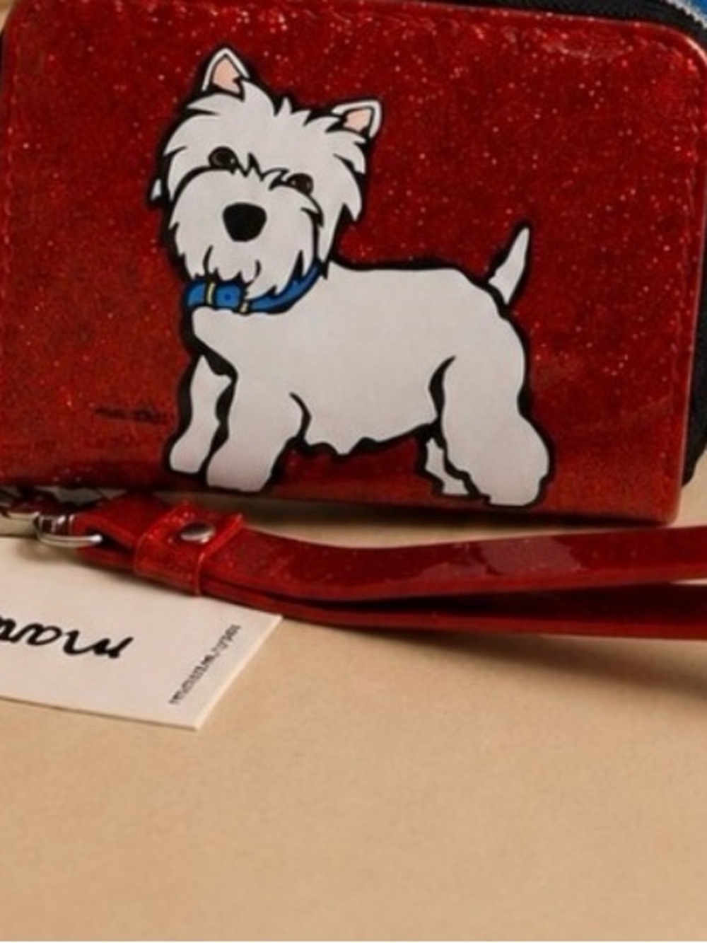 Marc tetro Red Glitter Dog Wallet
